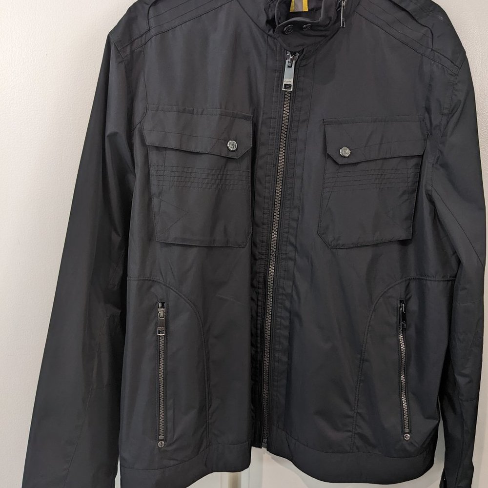 Andrew Marc- Marc of New York black rain jacket